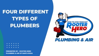 Four different types of plumbers