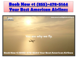 American Airlines  1 (855)-478-5144 Reservation Number