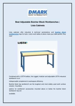 Best Adjustable Butcher Block Workbenches Lista Cabinets