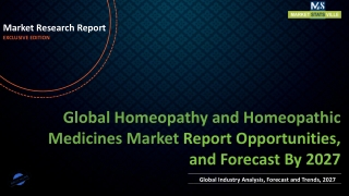 Homeopathy and Homeopathic Medicines Market is Projected to Grow at a Robust CAGR of 13.1% 2027