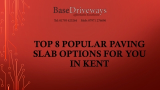 Top 8 Popular Paving Slab Options For You in Kent