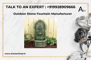 Outdoor Stone Fountain Manufacturer - Call Now 9928909666