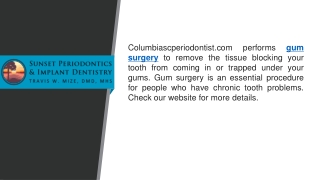 Gum Surgery   Columbiascperiodontist.com