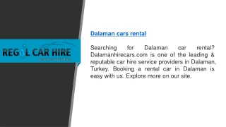 Dalaman Cars Rental   Dalamanhirecars.com