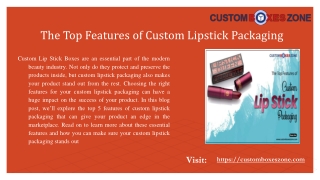 Custom Lipstick Boxes