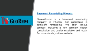 Basement Remodeling Phoenix   Gloremllc.com