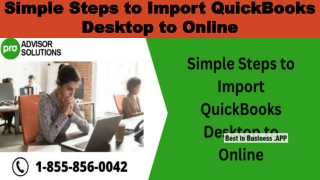 Simple Steps to Import QuickBooks Desktop to Online