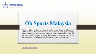 Ob Sports Malaysia | Ob9my.com