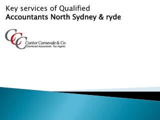 Key services of Qualified Accountants North Sydney & ryde