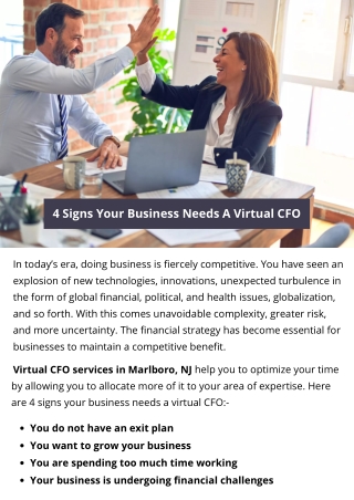 4 Signs Your Business Needs A Virtual CFO