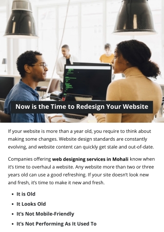 Now is the Time to Redesign Your Website