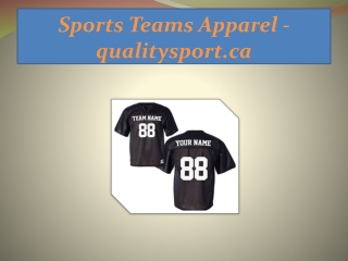 Sports Teams Apparel - qualitysport.ca