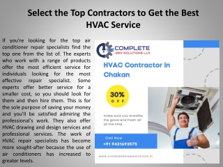 Select the Top Contractors to Get the Best HVAC Service