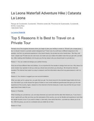 La Leona Waterfall Adventure Hike _ Catarata La Leona (1)