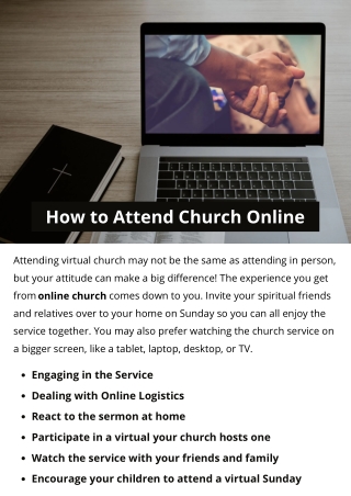 How to Attend Church Online