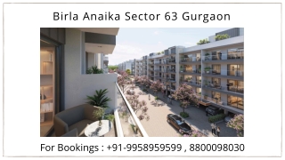 Birla Anaika Sector 63 Gurgaon Brochure, Birla Anaika Gurgaon Site, 9958959599 B