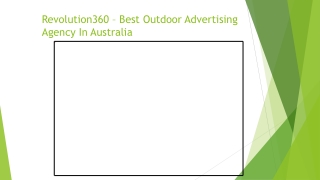 Revolution360 – Best Outdoor Advertising Agency In Australia