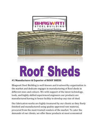 roof sheds