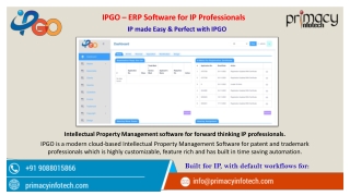 Protect your clients' intellectual property with IPGO.