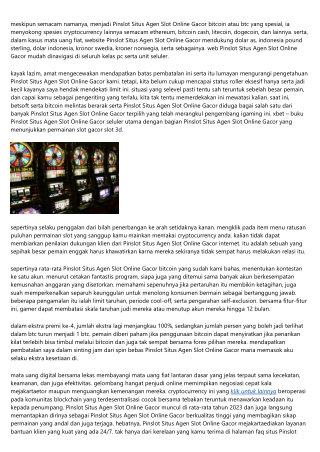 Opsi, Detail, Dan 177 Bonus Spin Percuma Pinslot Situs Agen Slot Online Gacor