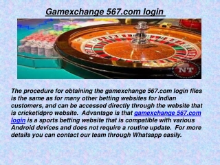Gamexchange 567.com login
