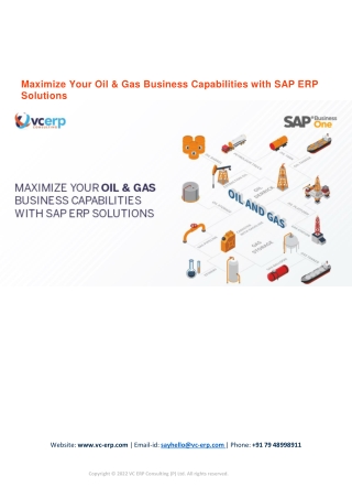 Maximize Your Oil & Gas Business Capabilities with SAP ERP Solutions