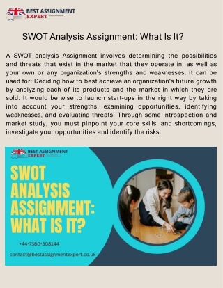 SWOT Analysis Assignment What Is It