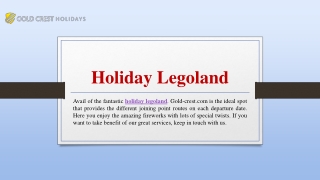 Holiday Legoland | Gold-crest.com