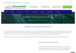 Chauffeur Hire Service in Narre Warren