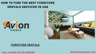 Furniture Rentals