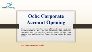 Ocbc Corporate Account Opening | Smart-towkay.com