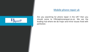 Mobile phone repair uk  | Officialphonerepair.co.uk