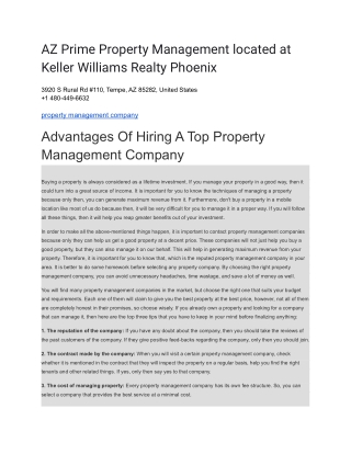 AZ Prime Property Management located at Keller Williams Realty Phoenix (1)
