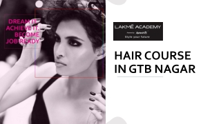 Hair Course in GTB Nagar