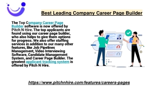 Best Leading Company Career Page Builder
