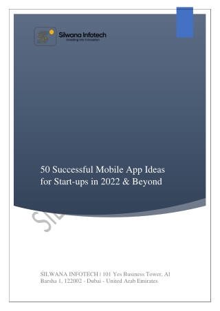 50 Successful Mobile App Ideas for Startups in 2022 & Beyond