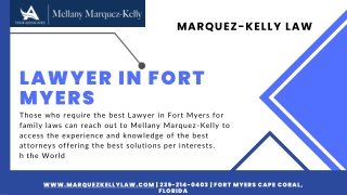 Lawyer In Fort Myers |  Marquez-Kelly Law