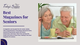Choose Best Magazines for Seniors from TodaySSR