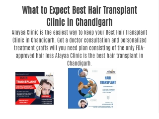 What to Expect Best Hair Transplant Clinic in Chandigarh