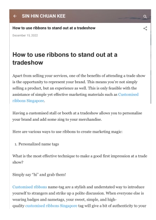How to use ribbons to stand out at a tradeshow