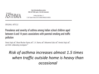 Air pollution and lung diseases & health part 3 by Dr sheetu singh top chest expert in Jaipur