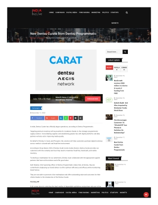 New Dentsu Curate from Dentsu Programmatic