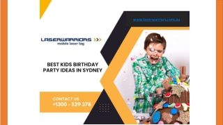 Best kids Birthday Party Ideas in Sydney