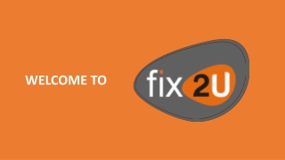 fix2u - Professional Certified & Verified Technicians