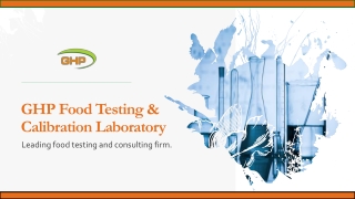 GHP Food Testing & Calibration Laboratory