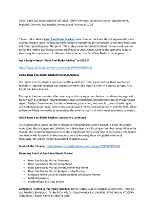 Band Saw Blades Market pdf