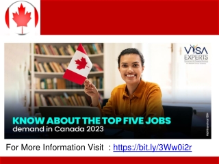 Know about the top five jobs demand in Canada 2023