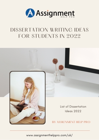 Dissertation Writing Ideas for Students in 2022