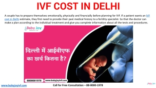 IVF Cost in Delhi