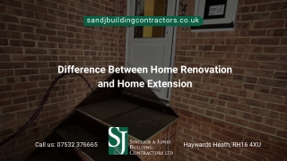 Difference Between Home Renovation and Home Extension